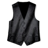 BLACK PAISLEY VEST