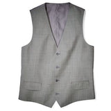 GRAY SHARKSKIN SUIT VEST