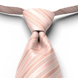 BLUSH PRE-TIED STRIPED TIE